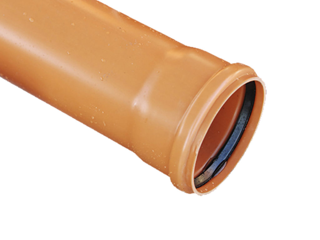 Труба ПВХ наружной канализации SN4 d160x4,0 L=2000 мм, многослойная