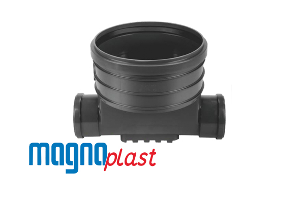 Ревизионный колодец (кинета) из ПП D400 мм, с 1 входом + 1 выходом D160 мм