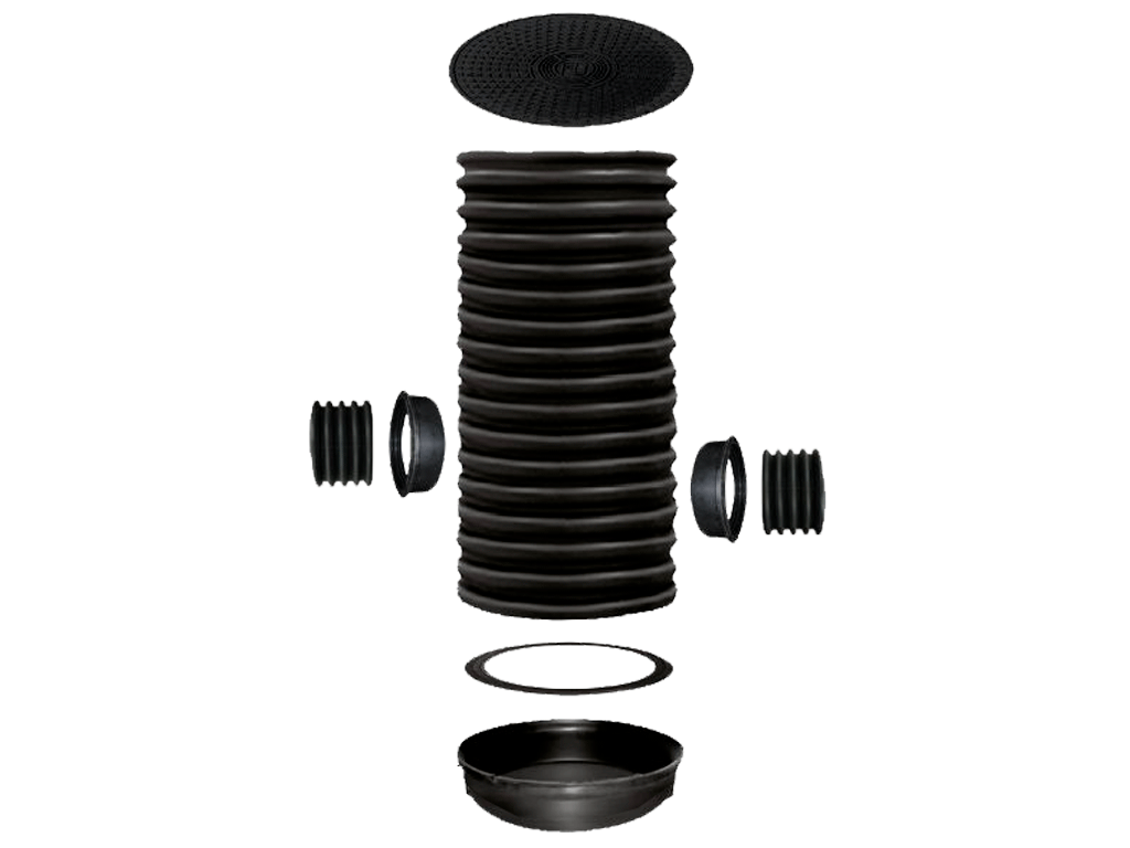 Garnitura DN160mm pentru etansari in teava gofrata cu teava de drenaj
