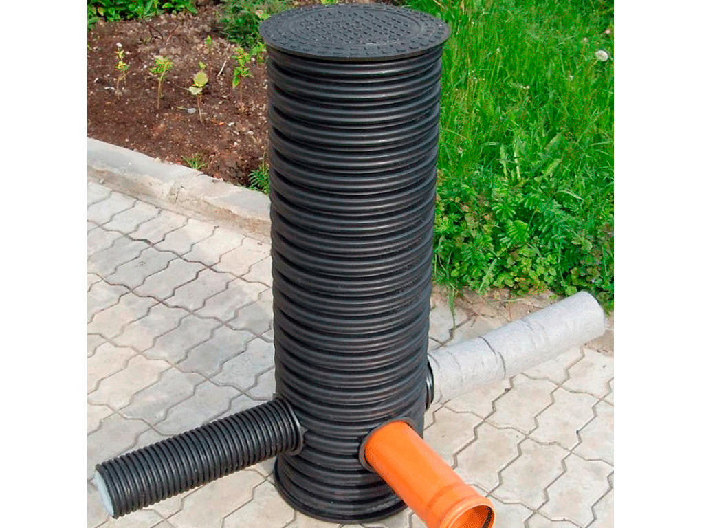 Teava gofrata DN400mm H=3000mm, suprainaltare pentru baza camin canalizare D425