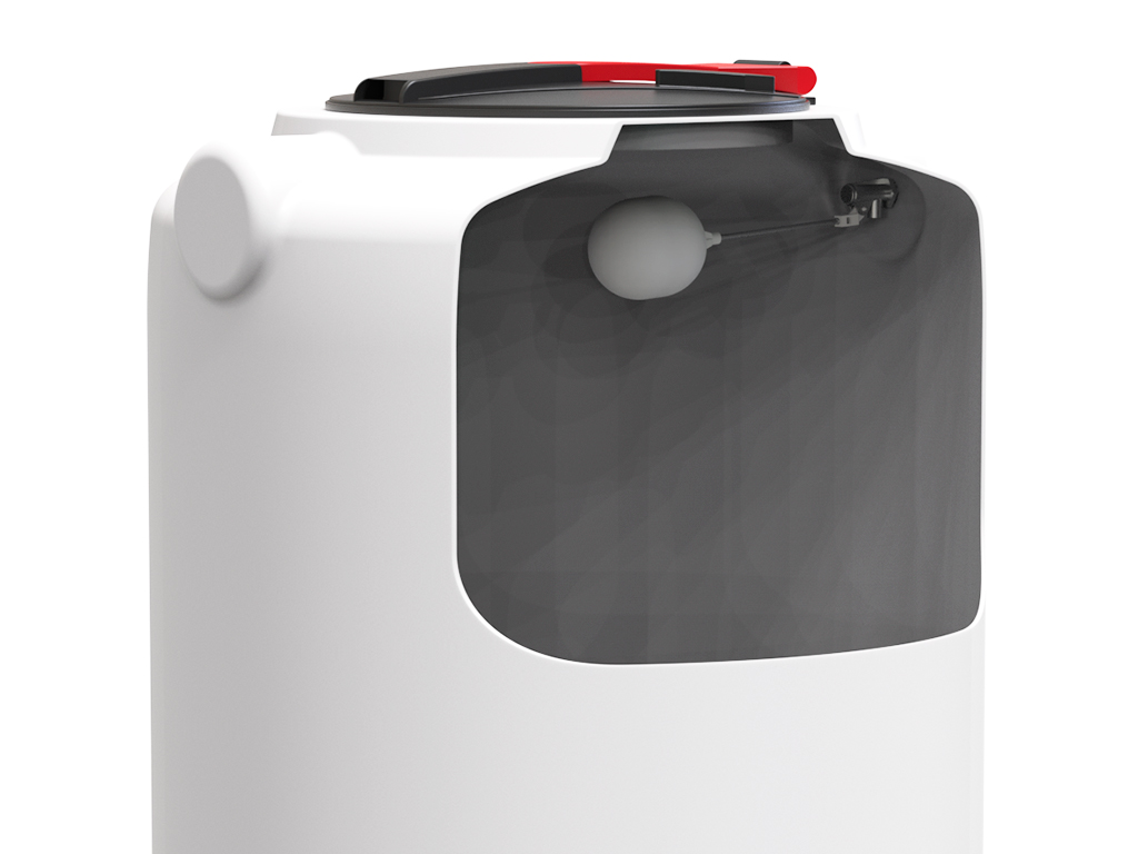 Rezervor vertical pentru apă potabilă volum 1000 litri, culoare albă, din polietilena MDPE (D=790mm; H=2344mm)