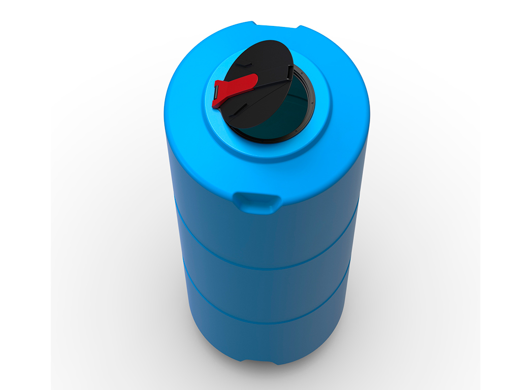 Rezervor vertical pentru apă potabilă volum 2000 litri, culoare albastră, din polietilenă MDPE (D=1000mm; H=2795mm)