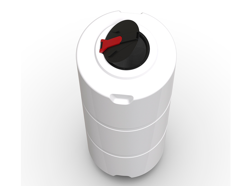 Rezervor vertical pentru apă potabilă volum 2000 litri, culoare albă, din polietilenă MDPE (D=1000mm; H=2795mm)