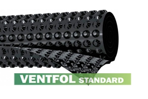 Мембрана HDPE VENTFOL STANDARD, плотность 400гр/м2 (рулон 1Х20м)
