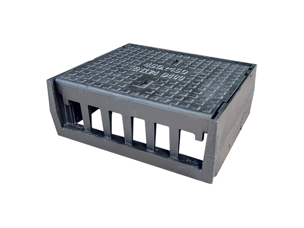 Решетка чугунная тип бордюр 550x455x205 мм, класс нагрузки D400