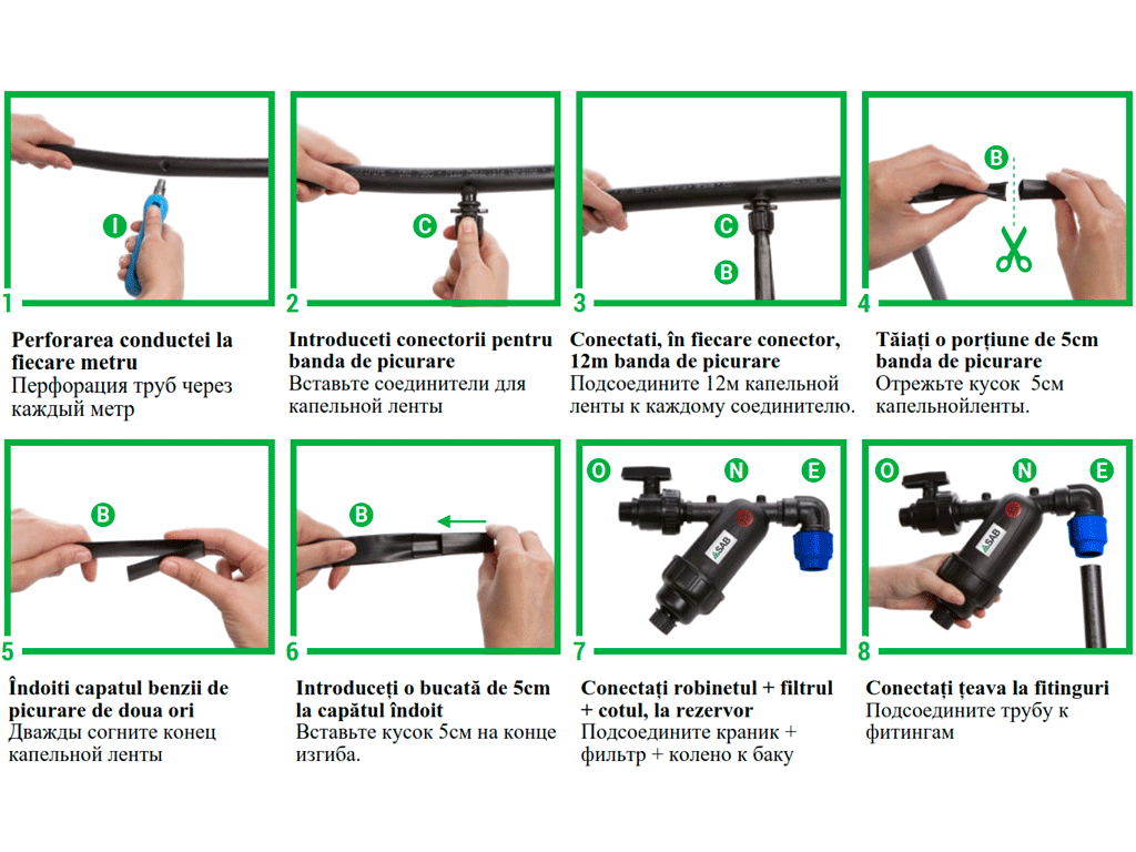 Комплект для полива PP TERRA на 250м2