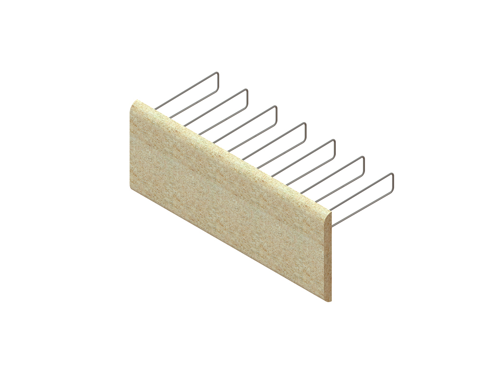Cornișă pentru poduri (tip dreaptă), din polimerbeton (1000x400x40mm)
