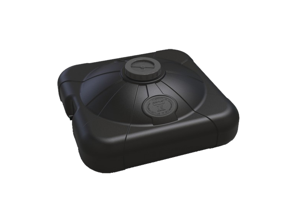 Rezervor PLAT pentru dus de vara  W=75 litri, dotat cu para si robinet (680x680x270)