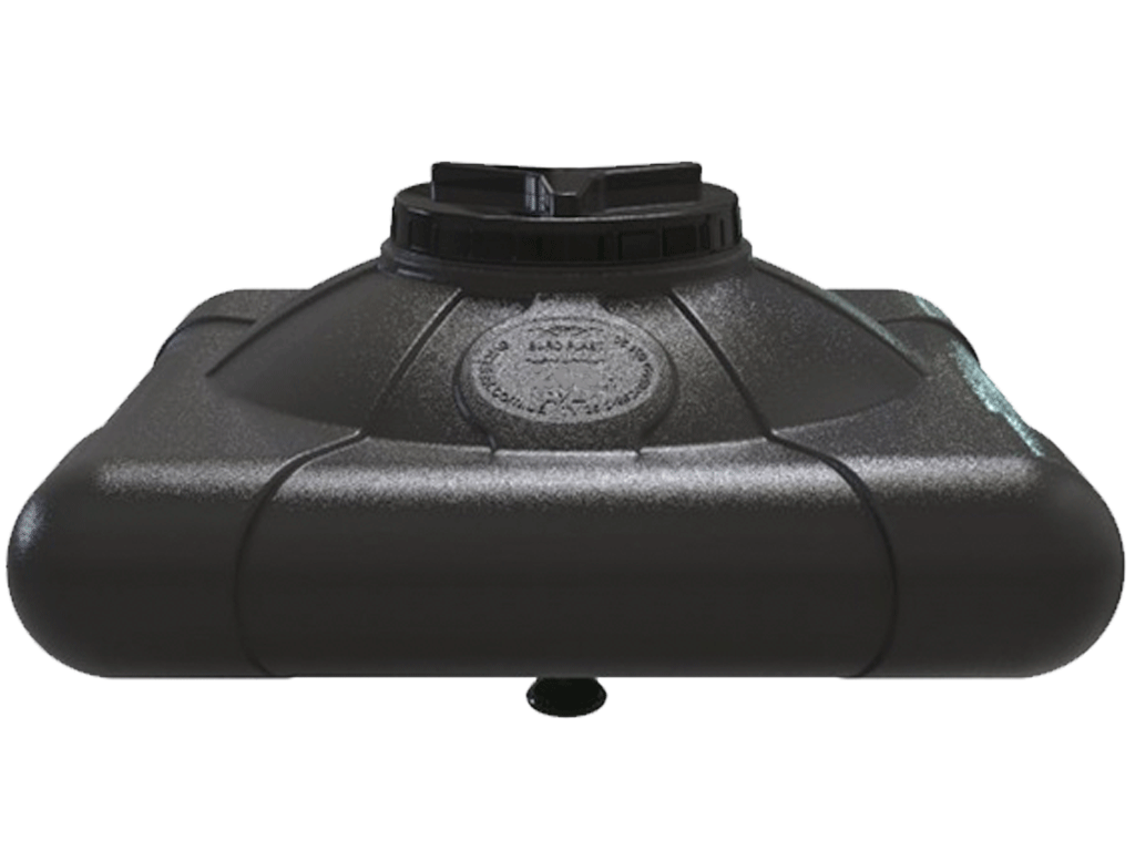 Rezervor PLAT pentru dus de vara  W=75 litri, dotat cu para si robinet (680x680x270)