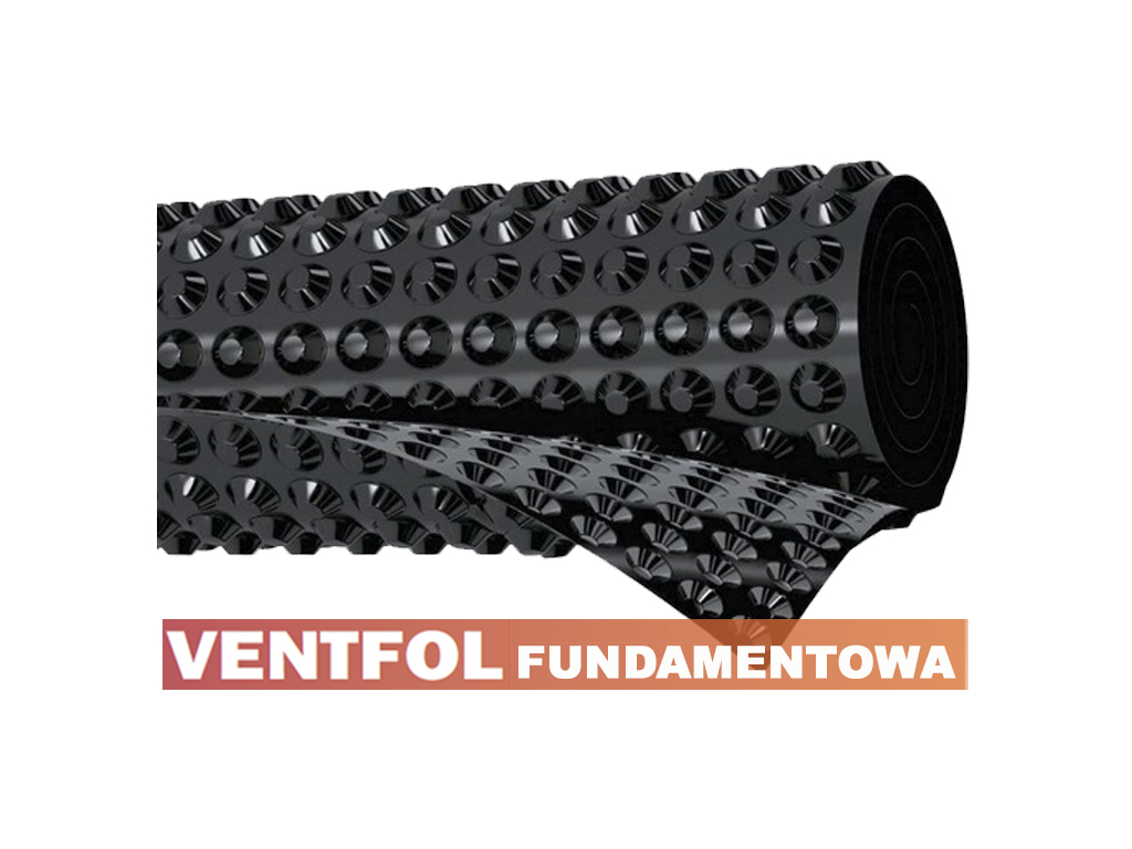 Membrana HDPE VENTFOL Fundamentowa  3mx20m (350gr/m2)