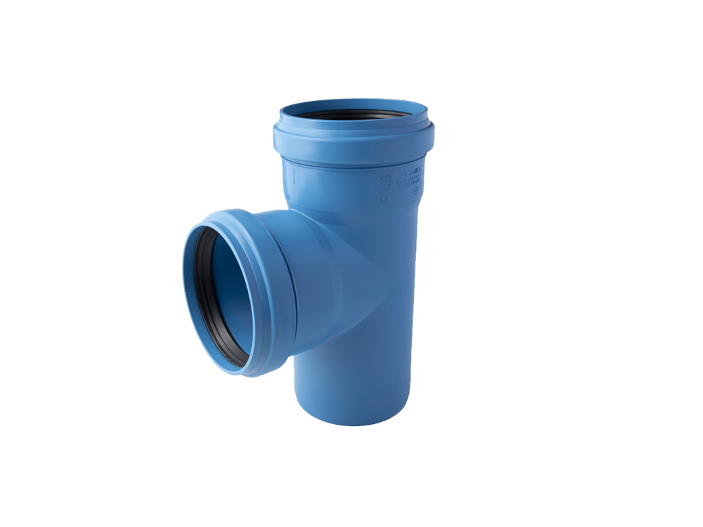 Тройник, ПП, D160x160мм, на 87 градусов, шумопоглощающий, для труб D160 использованных в внутренней канализации