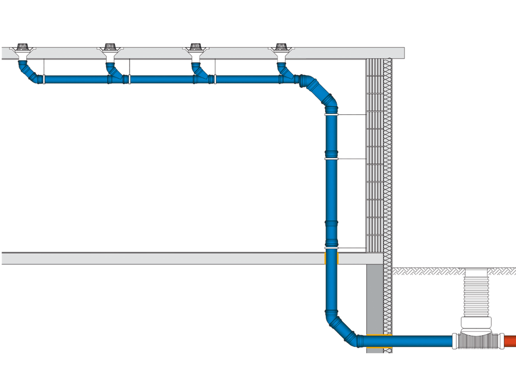 Муфта надвижная ПП, D50мм, шумопоглощающая, для труб D50 использованных в внутренней канализации