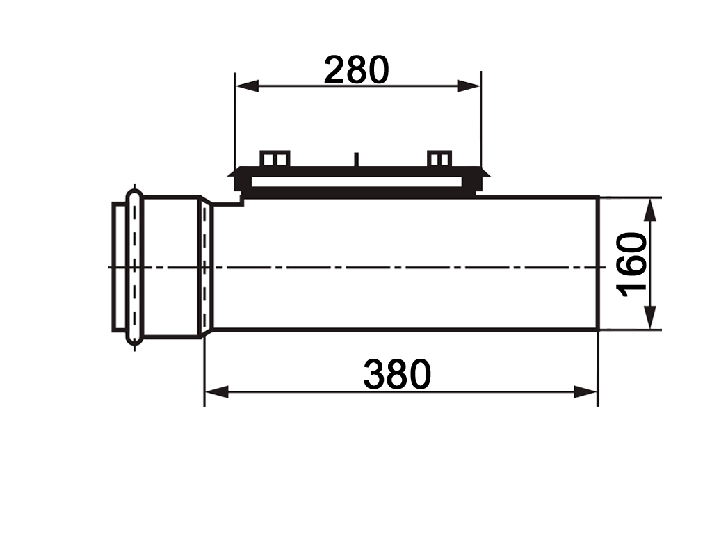 Ревизия, ПП, D160мм, Ultra dB, шумопоглощающая, для труб D160 использованных в внутренней канализации