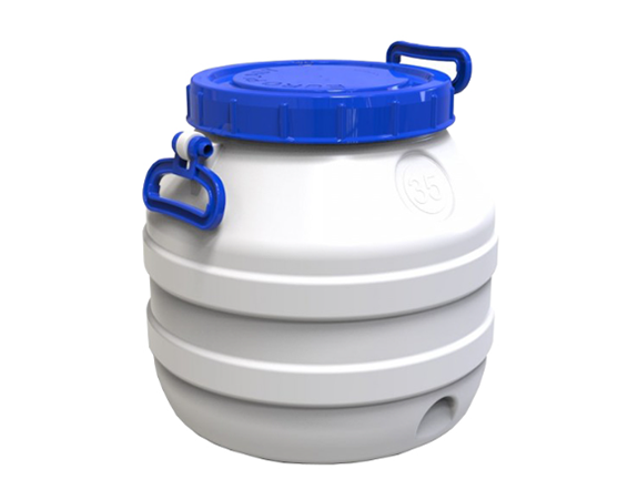 Bidon 35 litri dotat cu capac din plastic pentru produse alimentare (Dbaza=400mm, H=380mm)